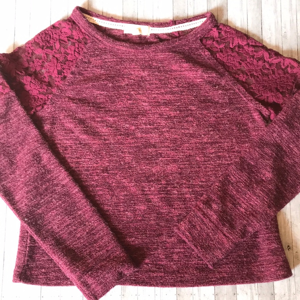 Altar’d State sweater, long sleeve, lace. Size L